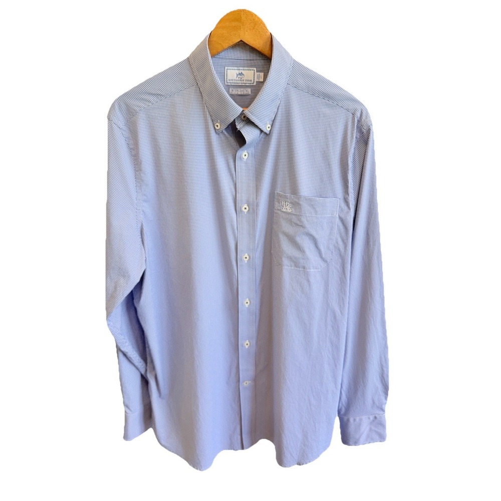 Southern Tide Intercoastal University Kentucky Shirt Sz Lg Plaid Button Down UK
